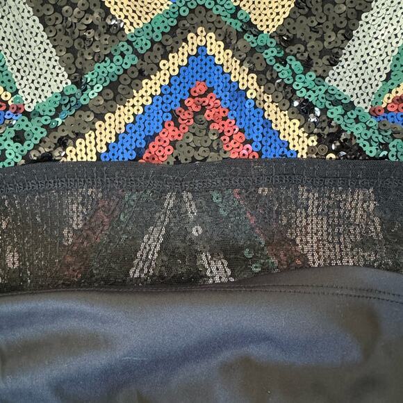 Express Sequin Bodycon Dress Long Sleeve NYE | Size L - Picture 9 of 9